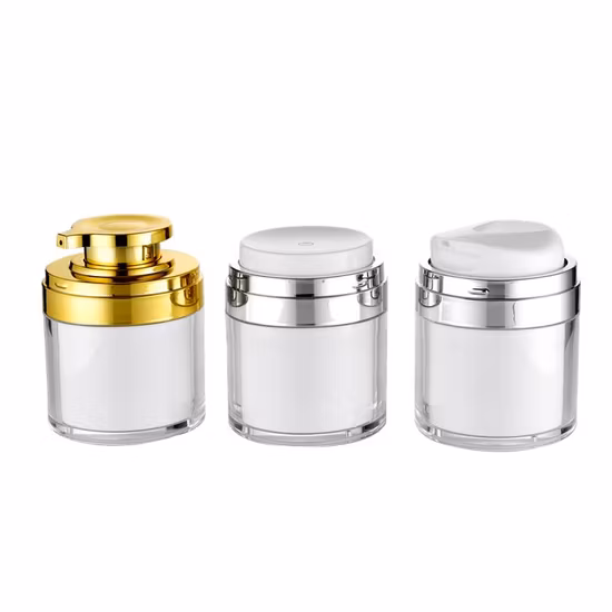 Wholesale Luxury Dual Walls Airless Bottle of Acrylic Lotion Bottle in Stock