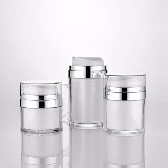 Wholesale Luxury Dual Walls Airless Bottle of Acrylic Lotion Bottle in Stock